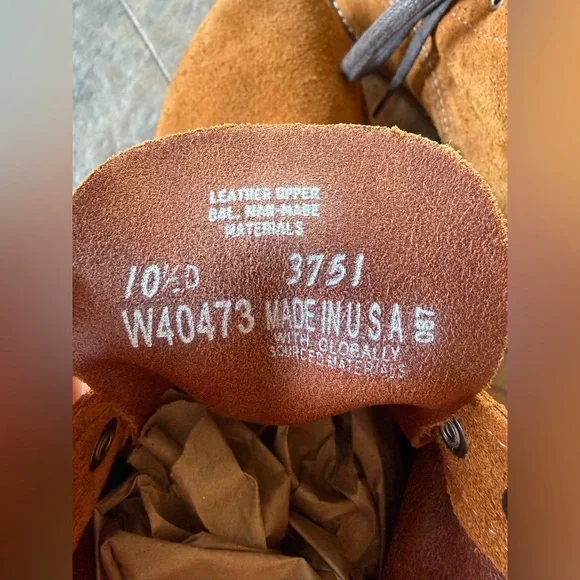 Wolverine 1000 Mile Boots Men’s 10.5D Brown Suede Lace Up USA Made - Picture 10 of 13